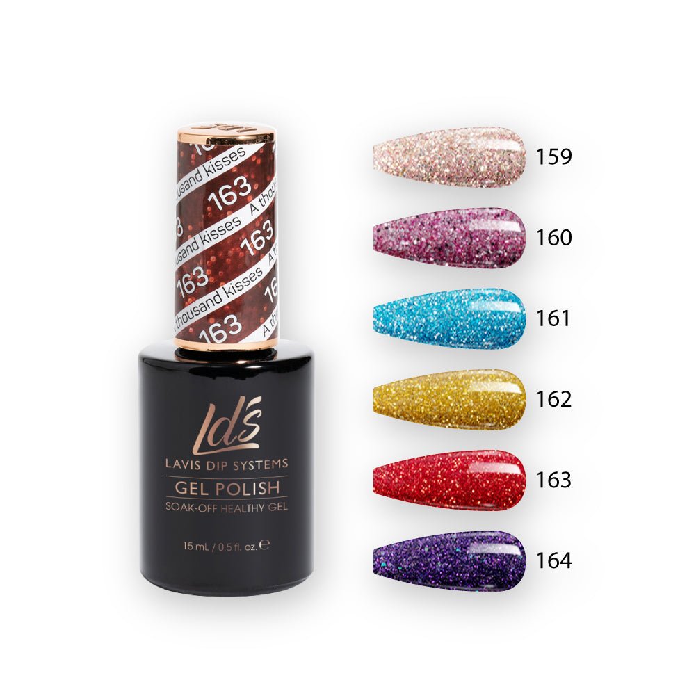 LDS Gel Polish Set (6 colors): 159 to 164 - DTK Nail Supply