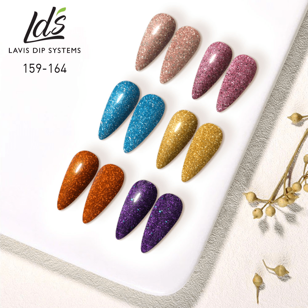 LDS Gel Polish Set (6 colors): 159 to 164 - DTK Nail Supply
