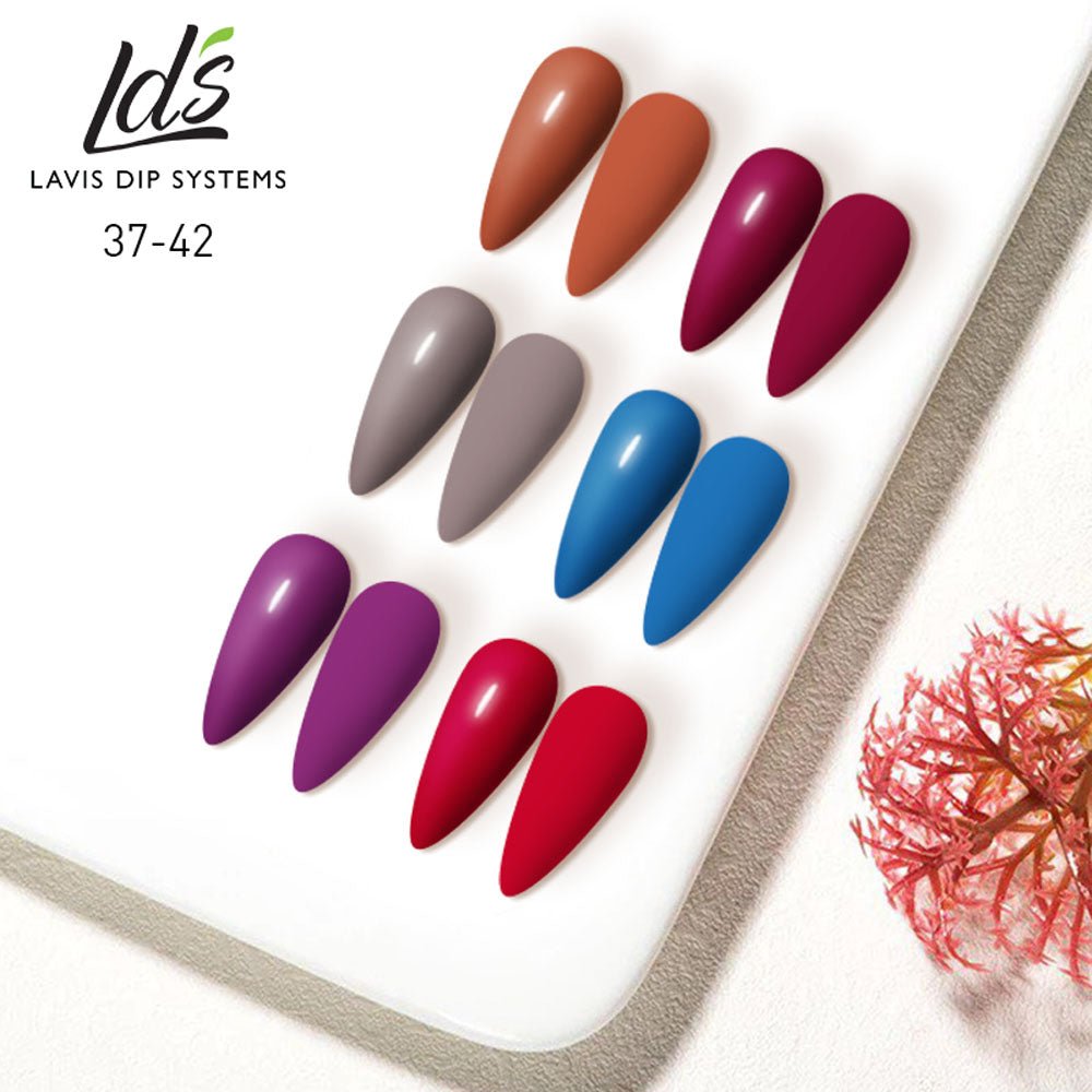 LDS Healthy Nail Lacquer Set (6 colors): 037 to 042 - DTK Nail Supply