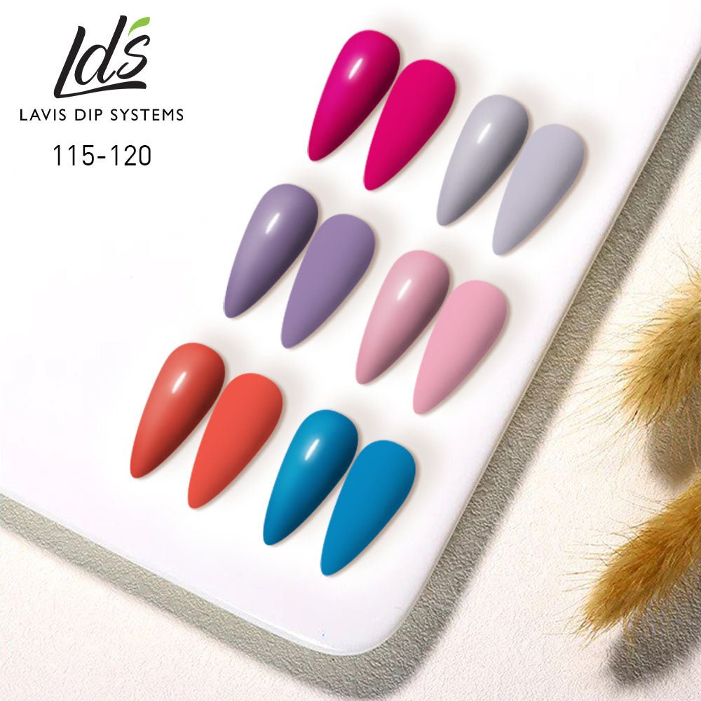 LDS Healthy Nail Lacquer Set (6 colors): 115 to 120 - DTK Nail Supply