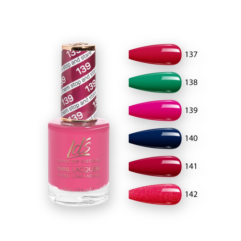 LDS Healthy Nail Lacquer Set (6 colors): 137 to 142 - DTK Nail Supply