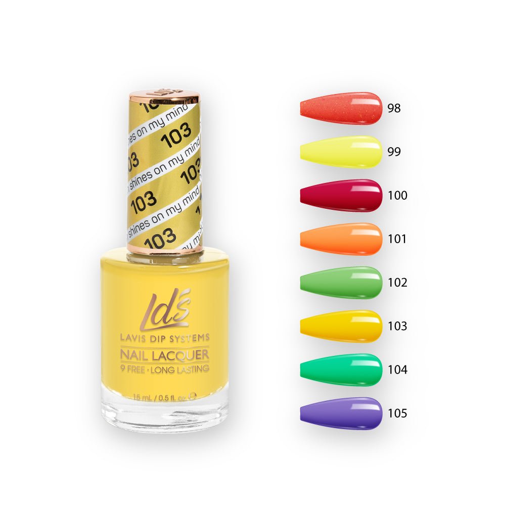 LDS Healthy Nail Lacquer Set (8 colors): 098 to 105 - DTK Nail Supply