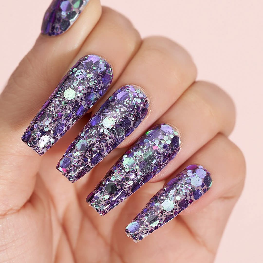 LDS Holographic Chunky Glitter Nail Art - 0.5oz DCG06 - DTK Nail Supply