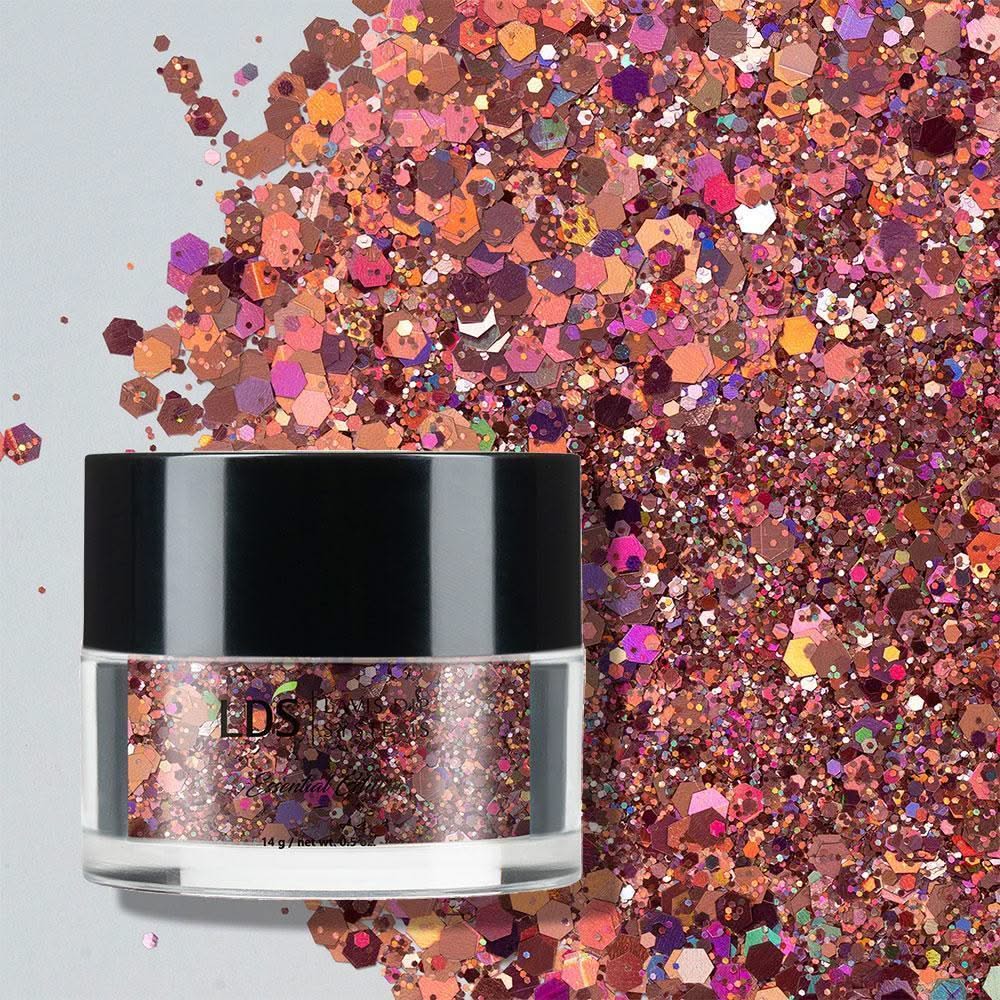 LDS Holographic Chunky Glitter Nail Art - 0.5oz DCG07 - DTK Nail Supply