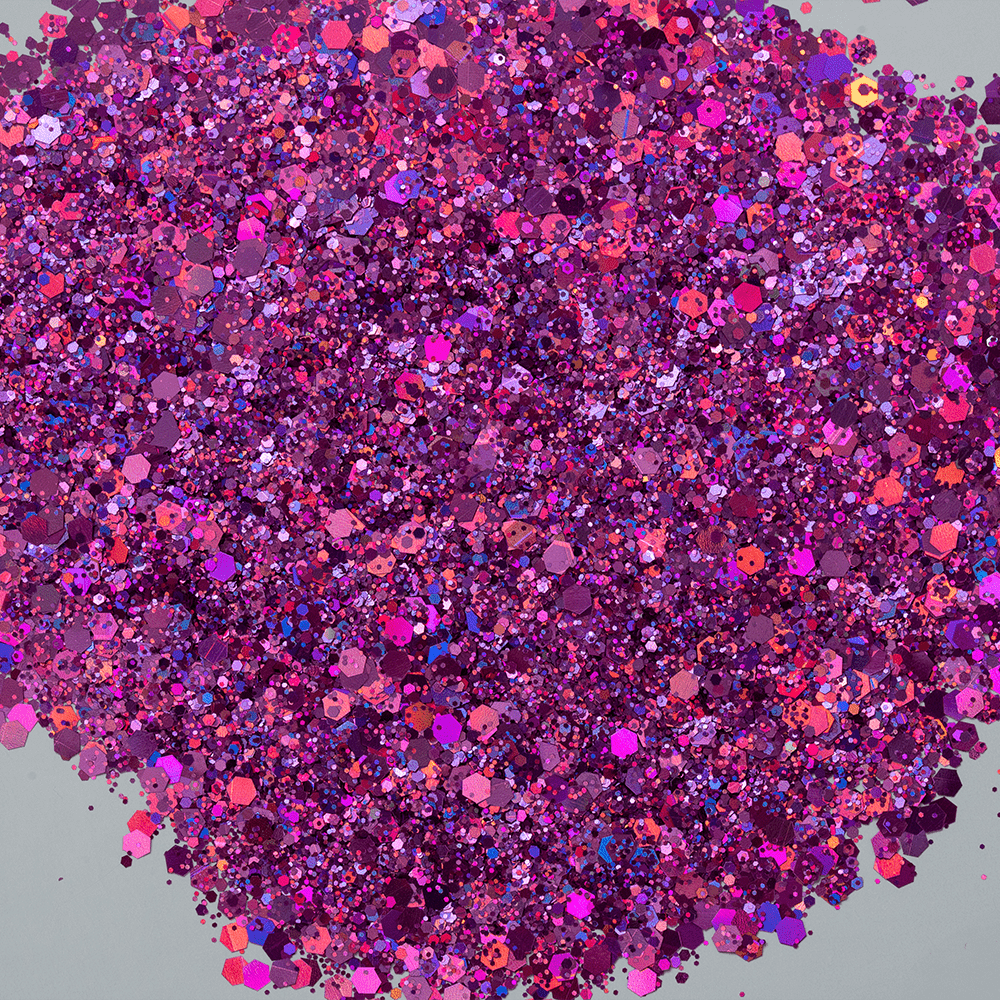 LDS Holographic Chunky Glitter Nail Art - 0.5oz DCG08 - DTK Nail Supply