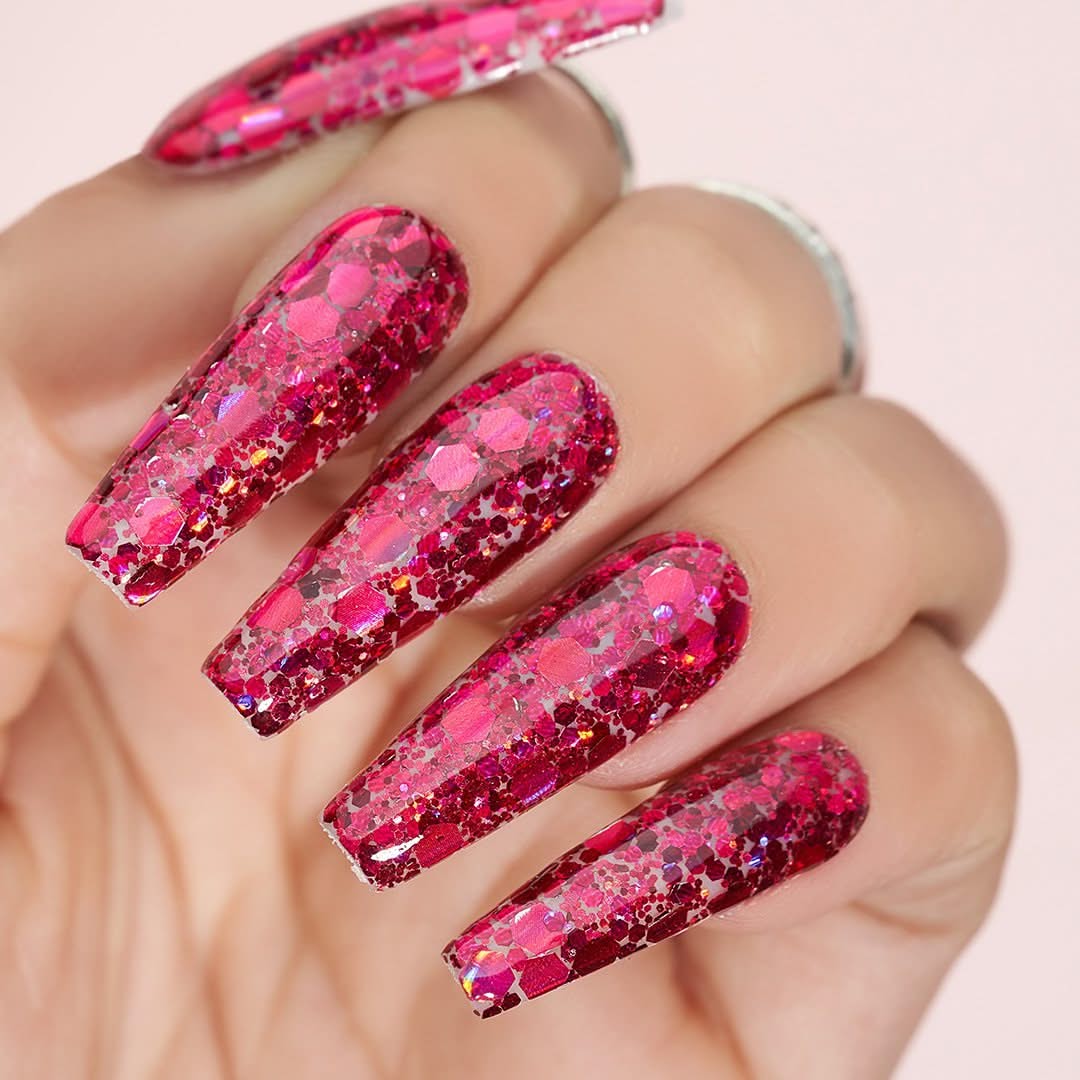 LDS Holographic Chunky Glitter Nail Art - 0.5oz DCG09 - DTK Nail Supply