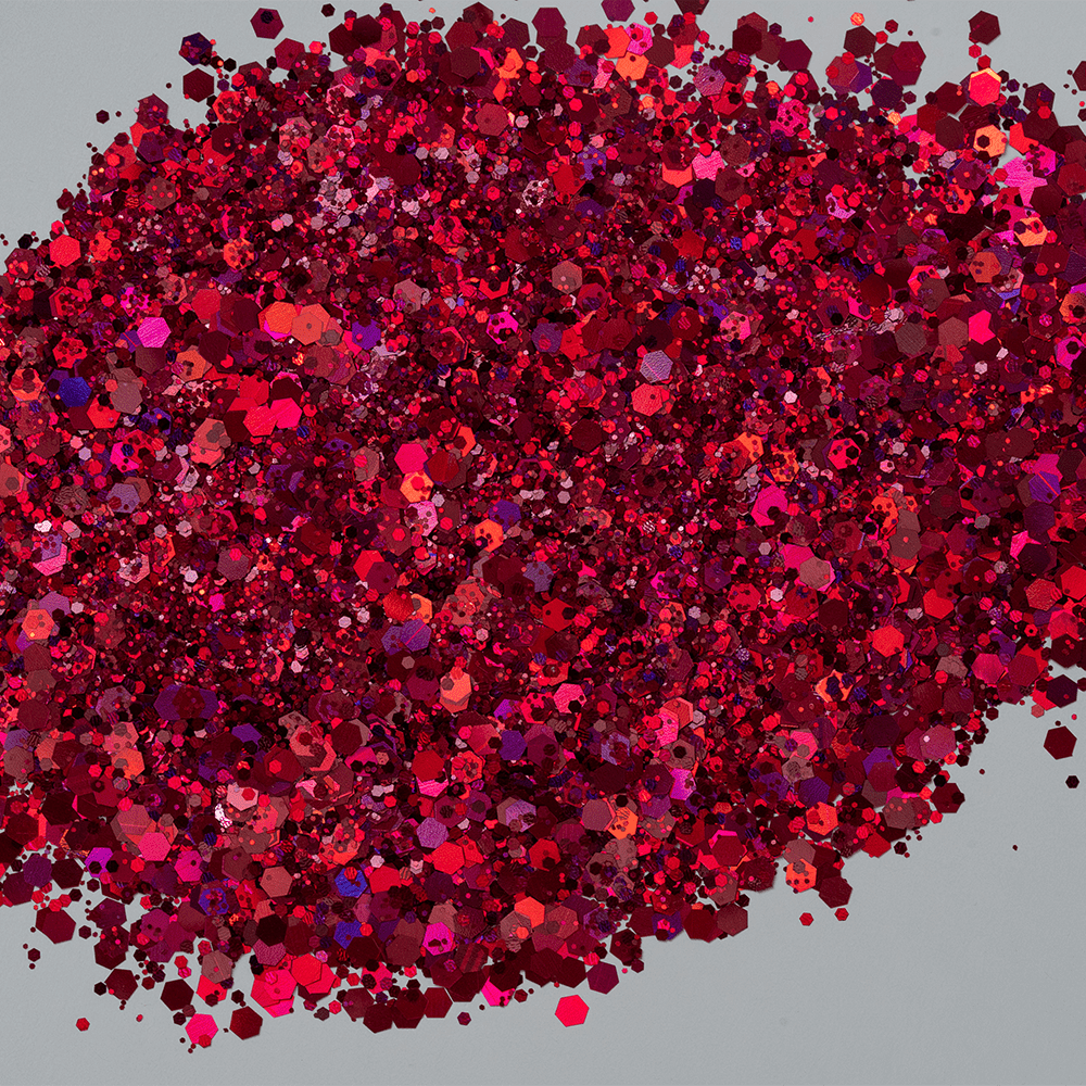 LDS Holographic Chunky Glitter Nail Art - 0.5oz DCG09 - DTK Nail Supply