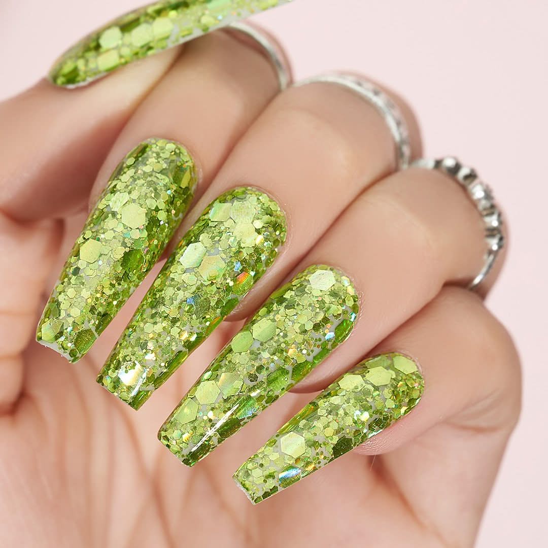 LDS Holographic Chunky Glitter Nail Art - 0.5oz DCG10 - DTK Nail Supply
