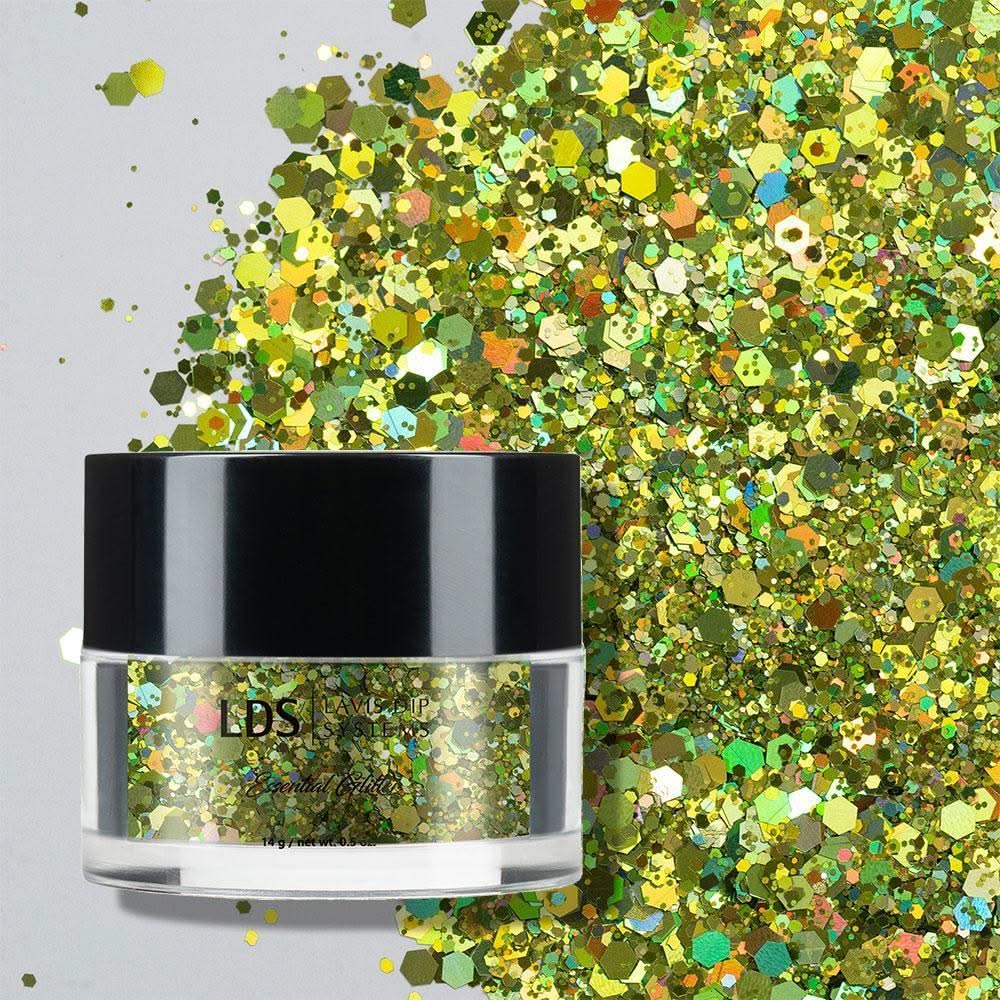 LDS Holographic Chunky Glitter Nail Art - 0.5oz DCG10 - DTK Nail Supply