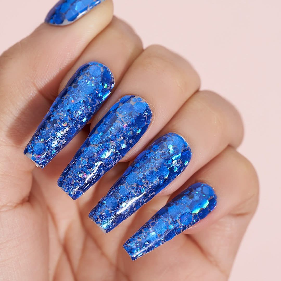 LDS Holographic Chunky Glitter Nail Art - 0.5oz DCG12 - DTK Nail Supply