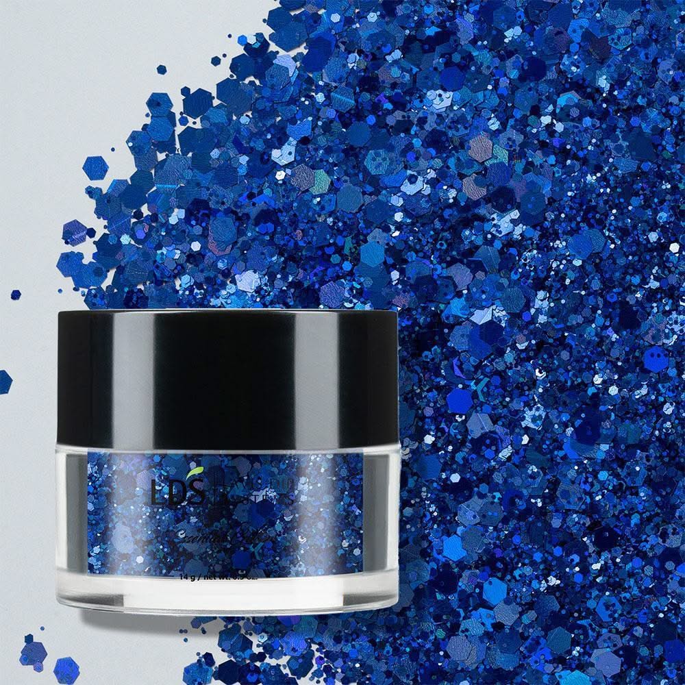 LDS Holographic Chunky Glitter Nail Art - 0.5oz DCG12 - DTK Nail Supply