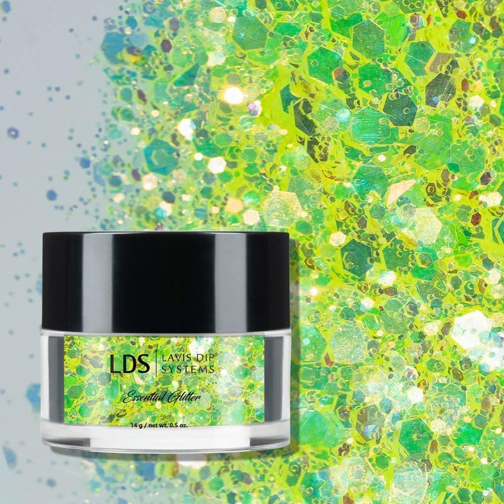 LDS Holographic Chunky Glitter Nail Art - 0.5oz DGL03 - DTK Nail Supply