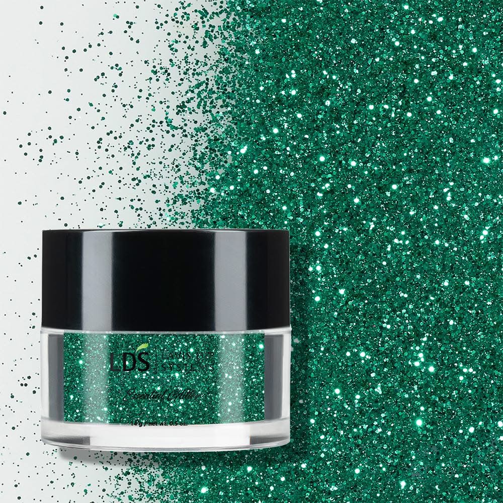 LDS Holographic Fine Glitter Nail Art - 0.5oz DB11 Forest - DTK Nail Supply