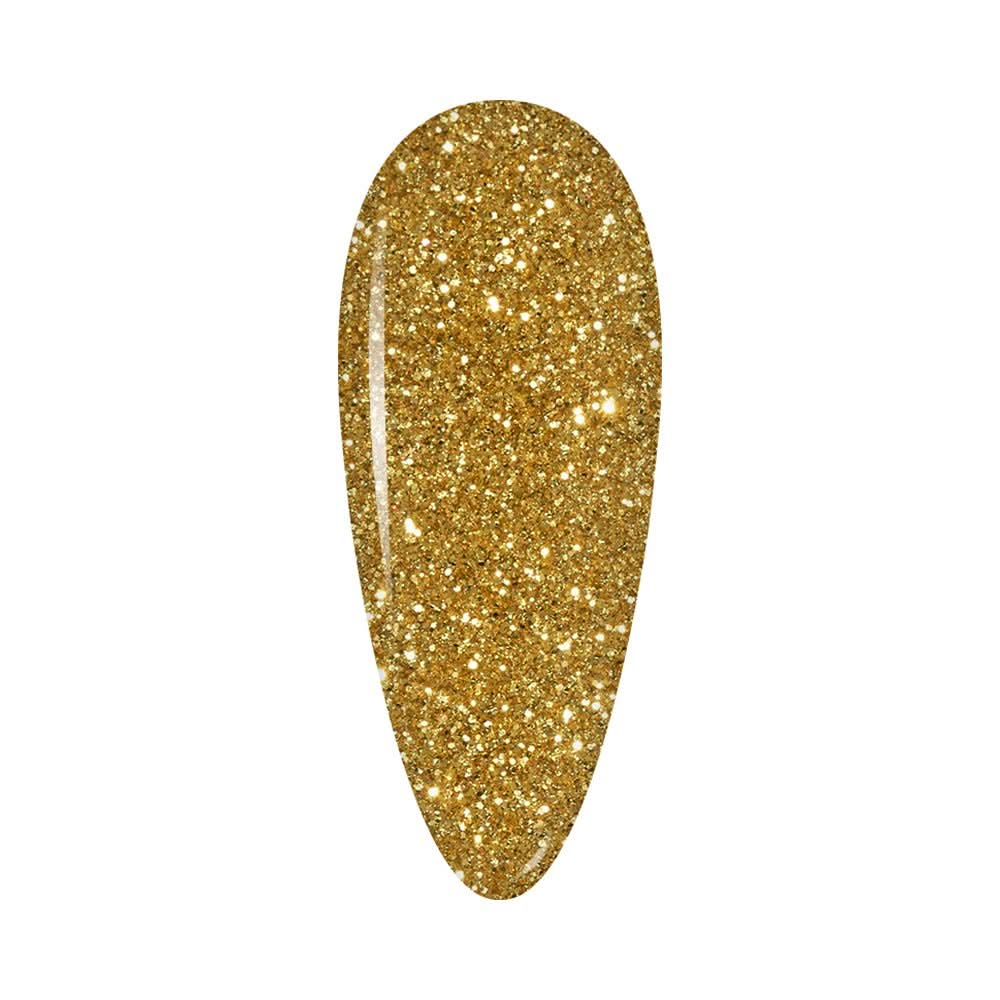LDS Holographic Fine Glitter Nail Art - 0.5oz DB21 Golden - DTK Nail Supply