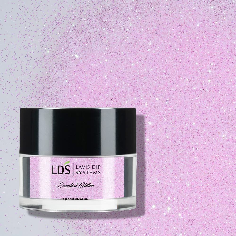 LDS Holographic Fine Glitter Nail Art - 0.5oz DB22 Cotton Candy - DTK Nail Supply