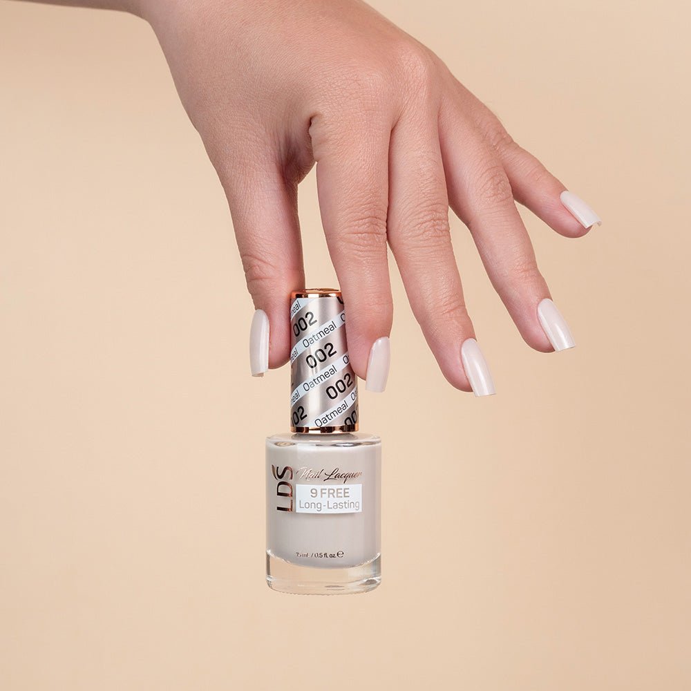 LDS Nail Lacquer - 002 Oatmeal - DTK Nail Supply