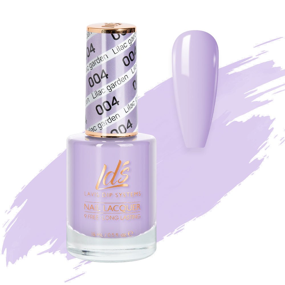 LDS Nail Lacquer - 004 Lilac Garden - DTK Nail Supply