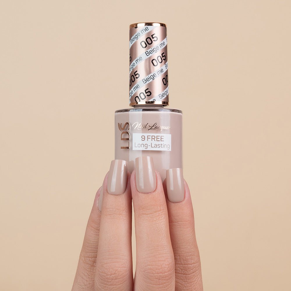 LDS Nail Lacquer - 005 Beige Me - DTK Nail Supply