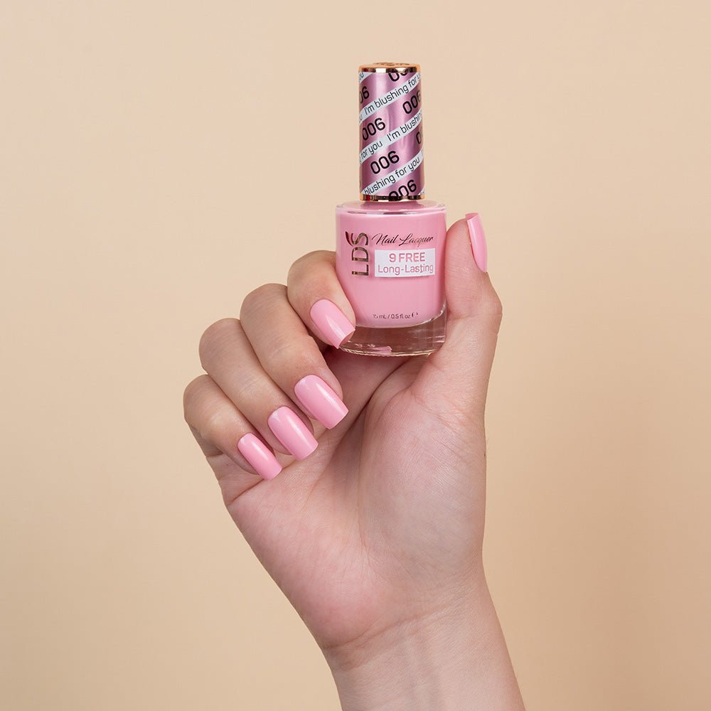 LDS Nail Lacquer - 006 I'm Blushing For You - DTK Nail Supply
