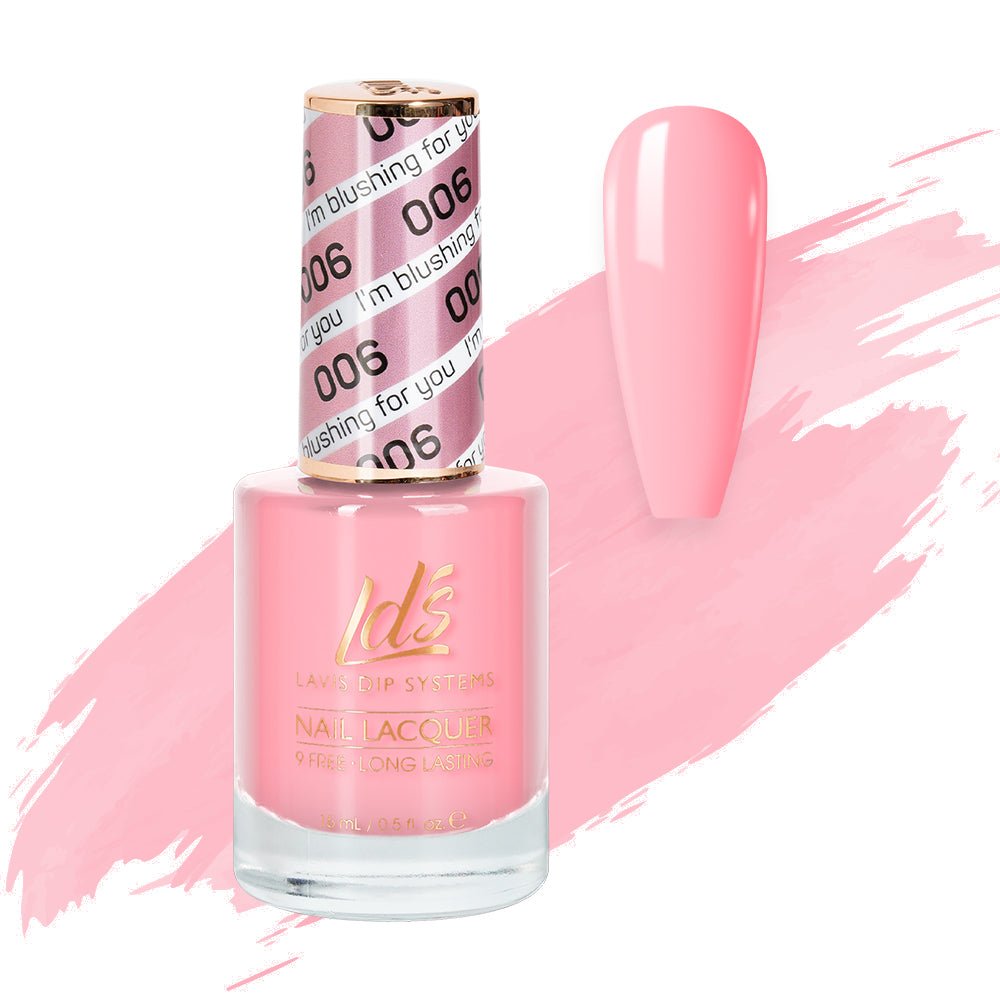 LDS Nail Lacquer - 006 I'm Blushing For You - DTK Nail Supply