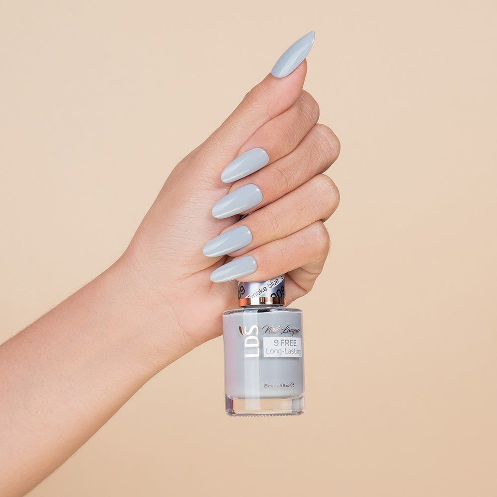 LDS Nail Lacquer - 009 Smoke Blue - DTK Nail Supply