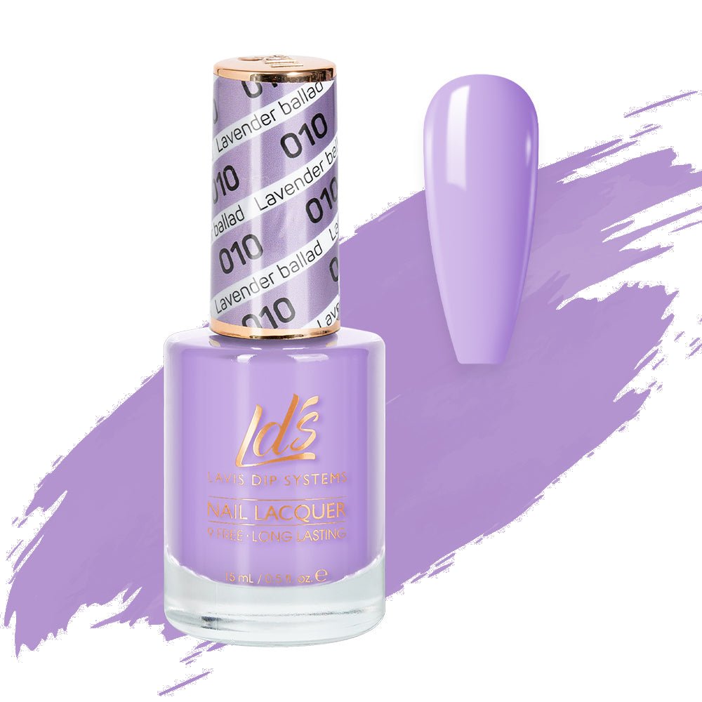 LDS Nail Lacquer - 010 Lavender Ballad - DTK Nail Supply