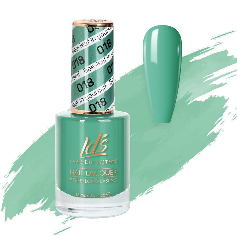 LDS Nail Lacquer - 018 Bee - Leaf In Yourself - DTK Nail Supply