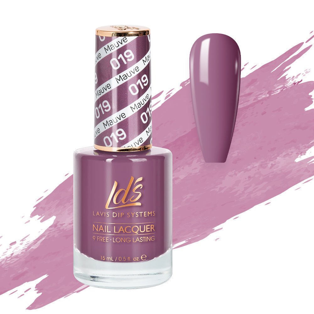LDS Nail Lacquer - 019 Mauve - DTK Nail Supply