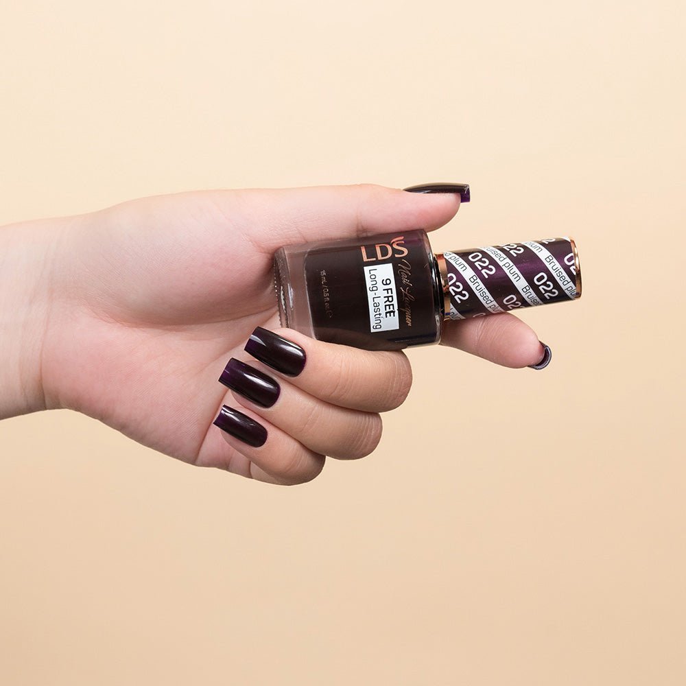 LDS Nail Lacquer - 022 Bruised Plum - DTK Nail Supply