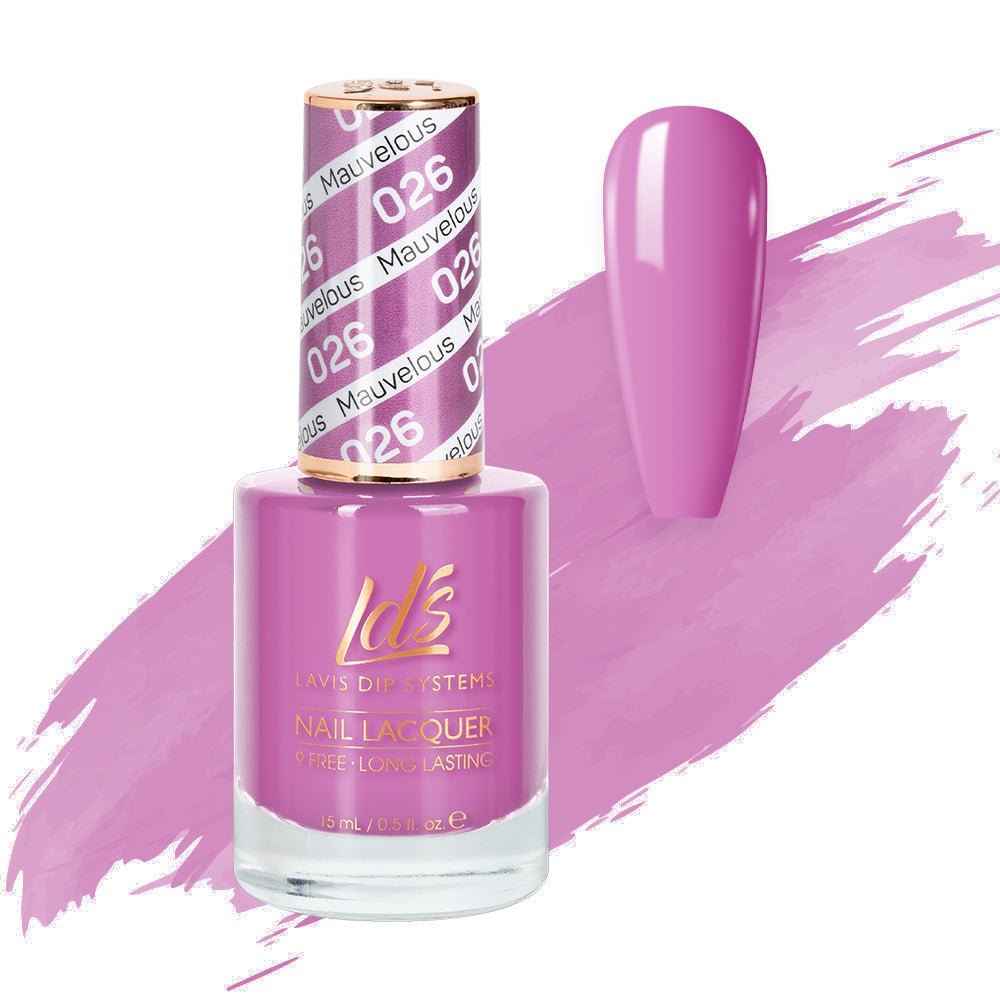 LDS Nail Lacquer - 026 Mauvelous - DTK Nail Supply