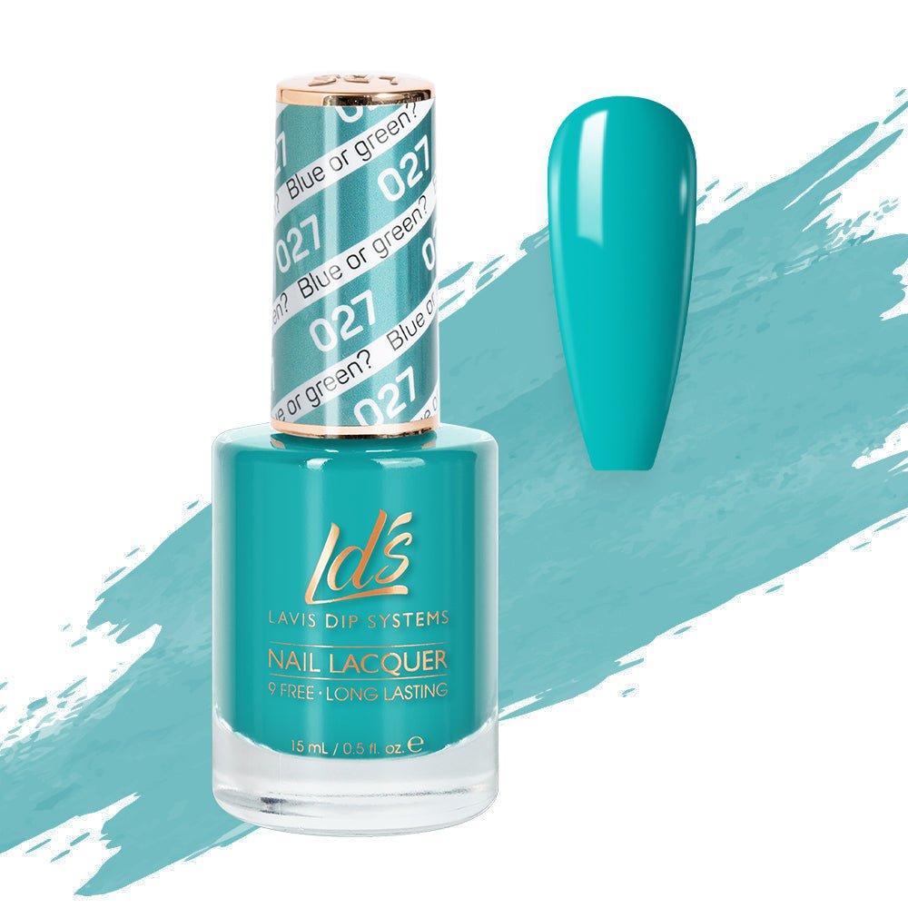 LDS Nail Lacquer - 027 Blue Or Green - DTK Nail Supply