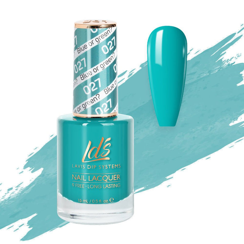 LDS Nail Lacquer - 027 Blue Or Green - DTK Nail Supply