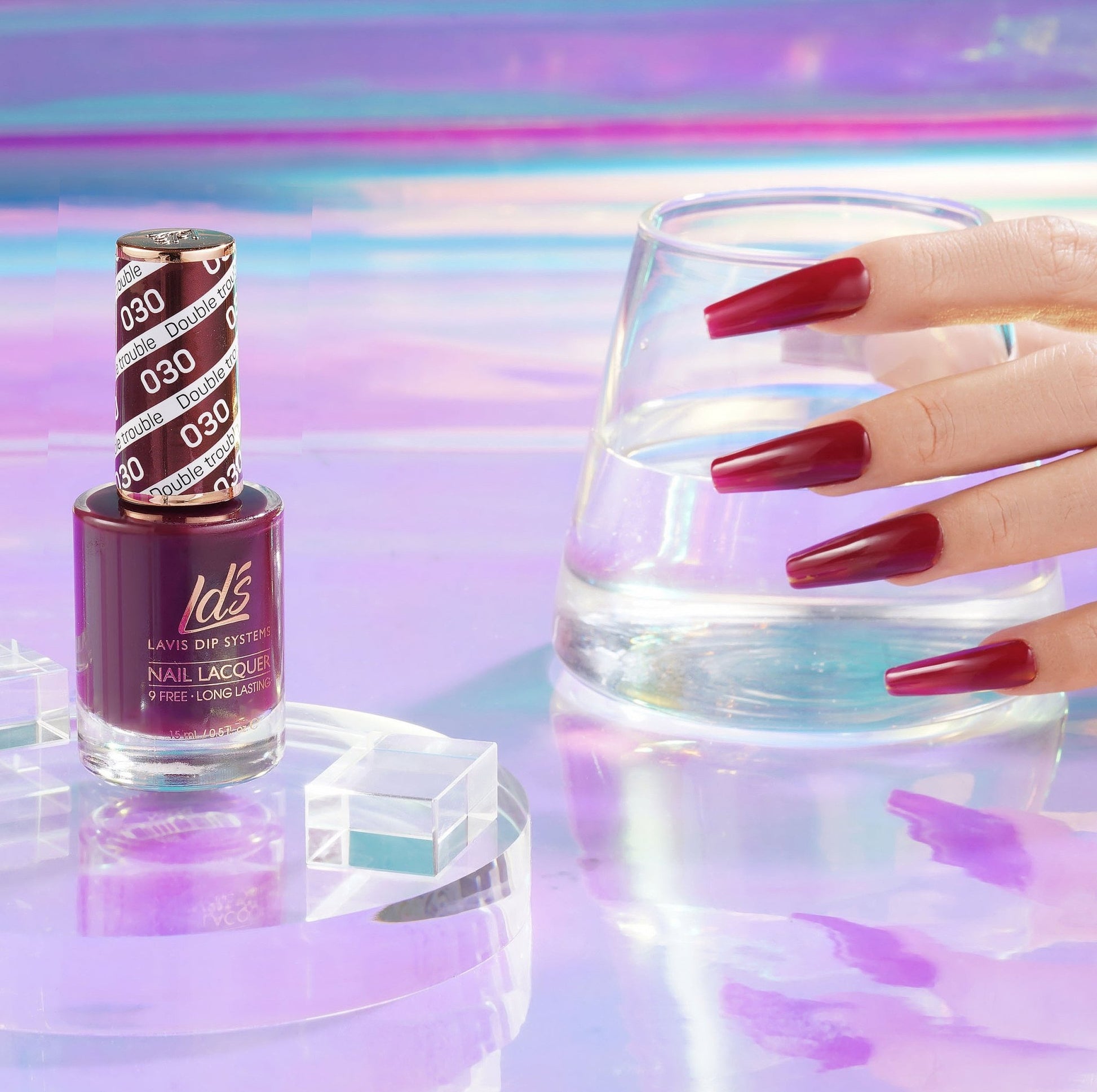 LDS Nail Lacquer - 030 Double Trouble - DTK Nail Supply