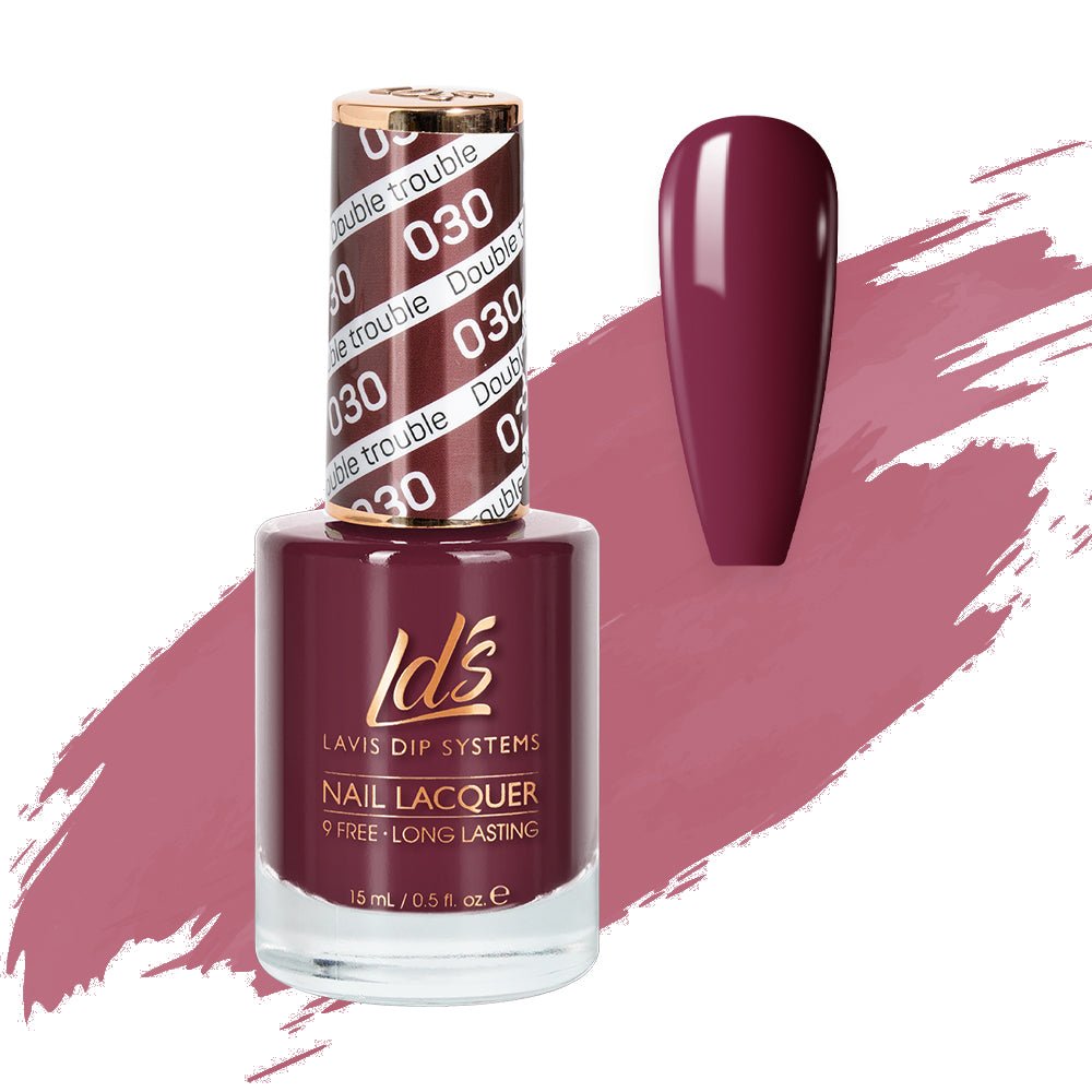 LDS Nail Lacquer - 030 Double Trouble - DTK Nail Supply
