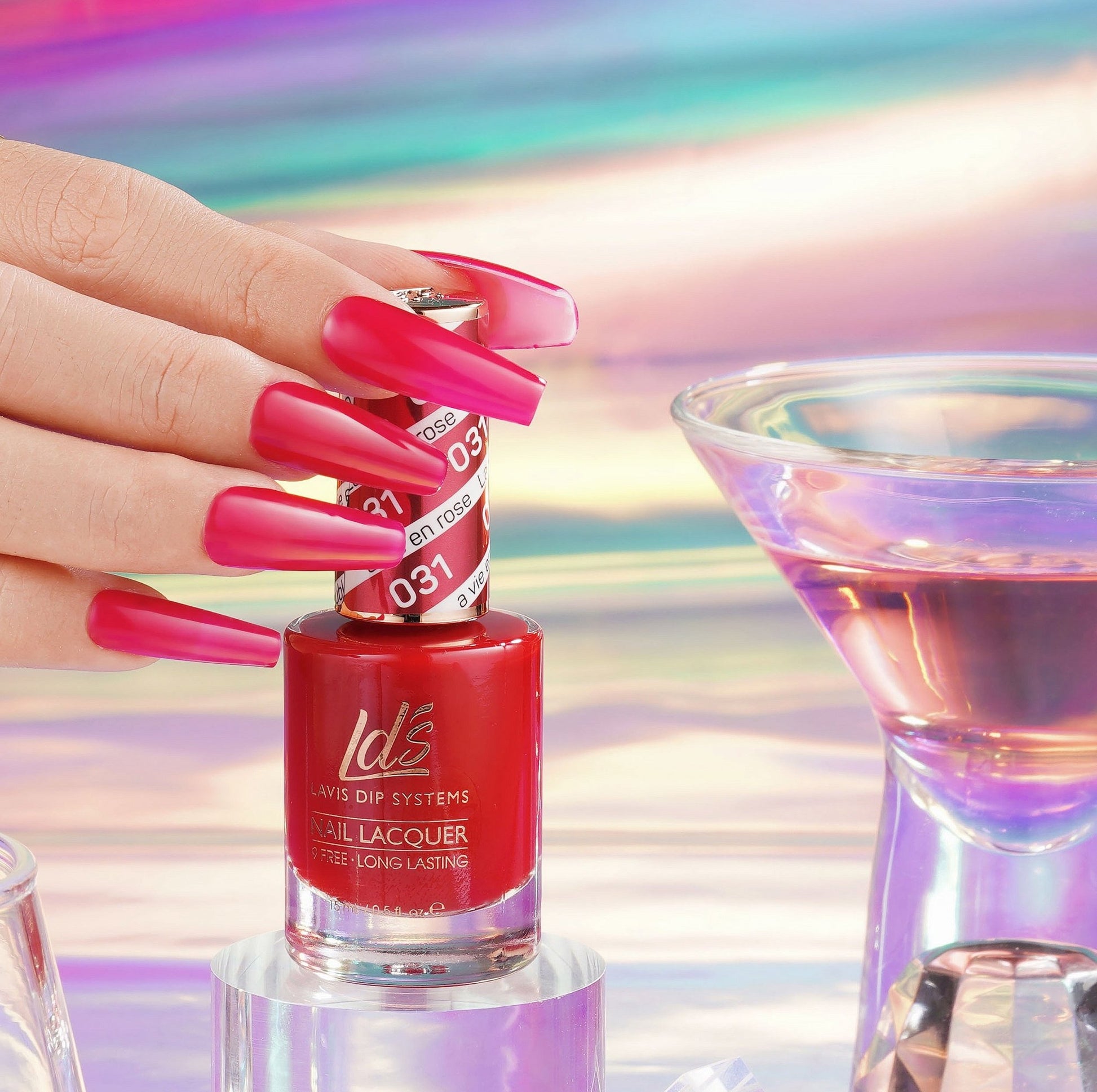 LDS Nail Lacquer - 031 La Vie En Rose - DTK Nail Supply