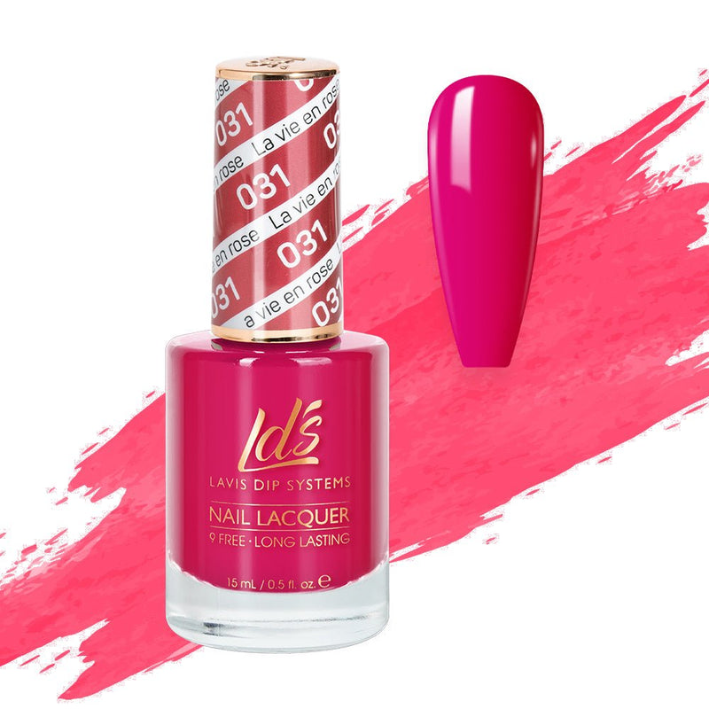 LDS Nail Lacquer - 031 La Vie En Rose - DTK Nail Supply