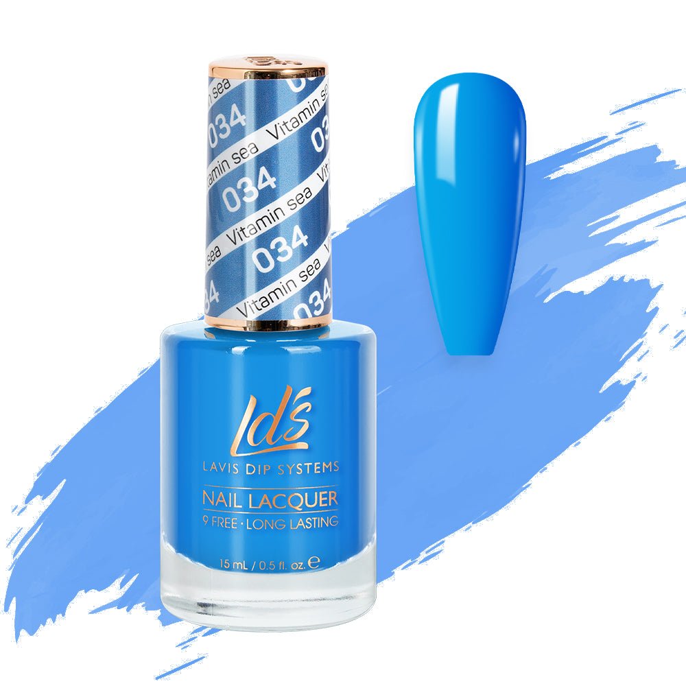 LDS Nail Lacquer - 034 Vitamin Sea - DTK Nail Supply