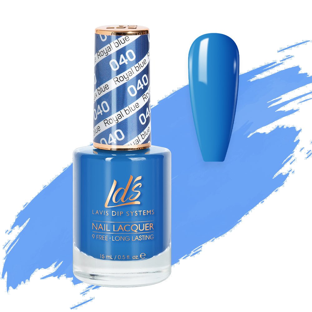 LDS Nail Lacquer - 040 Royal Blue - DTK Nail Supply