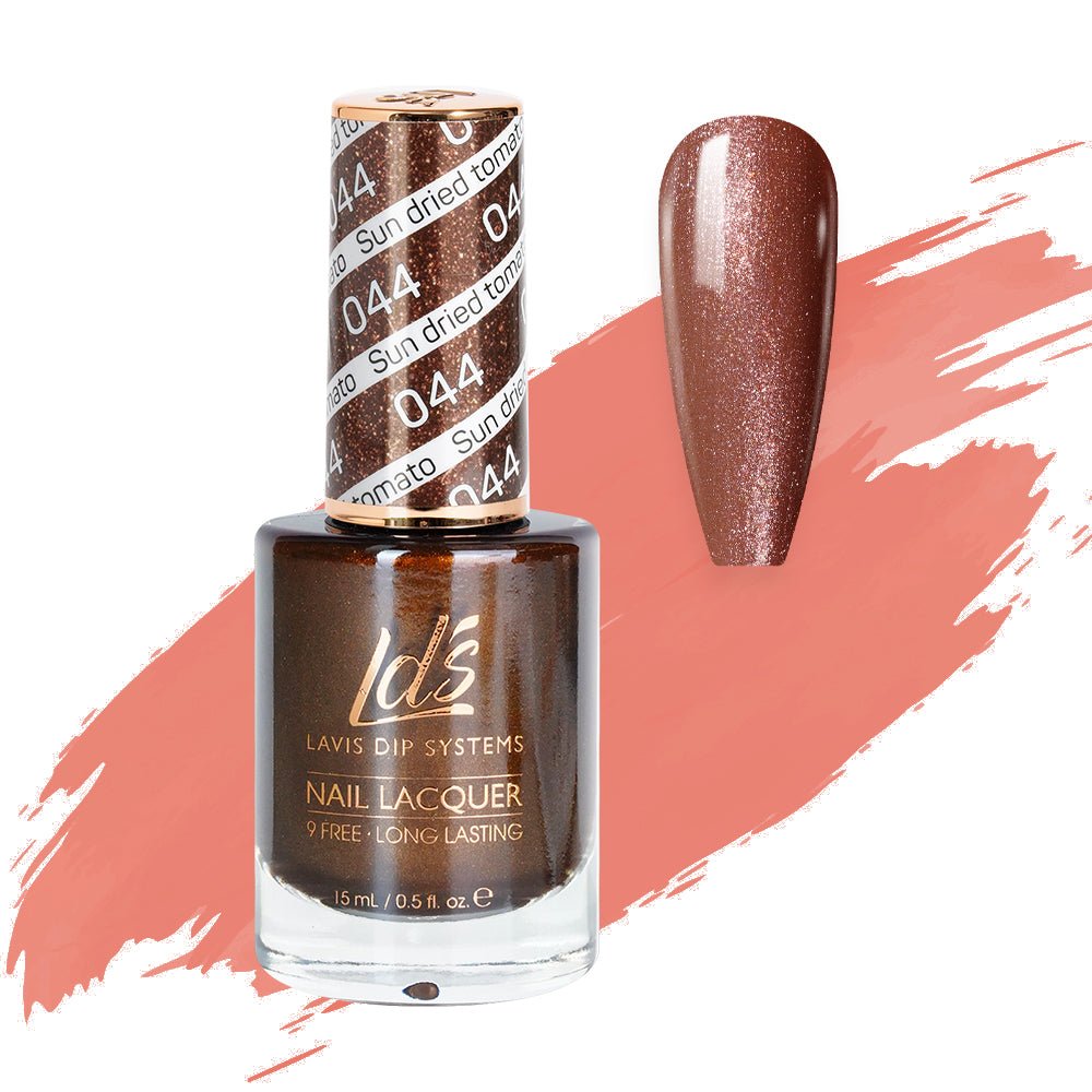 LDS Nail Lacquer - 044 Sun Dried Tomato - DTK Nail Supply