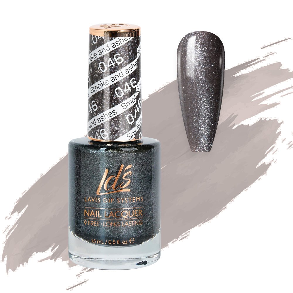 LDS Nail Lacquer - 046 Smoke And Ashes - DTK Nail Supply