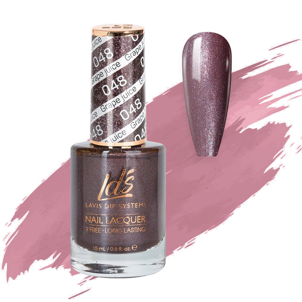 LDS Nail Lacquer - 048 Grape Juice - DTK Nail Supply