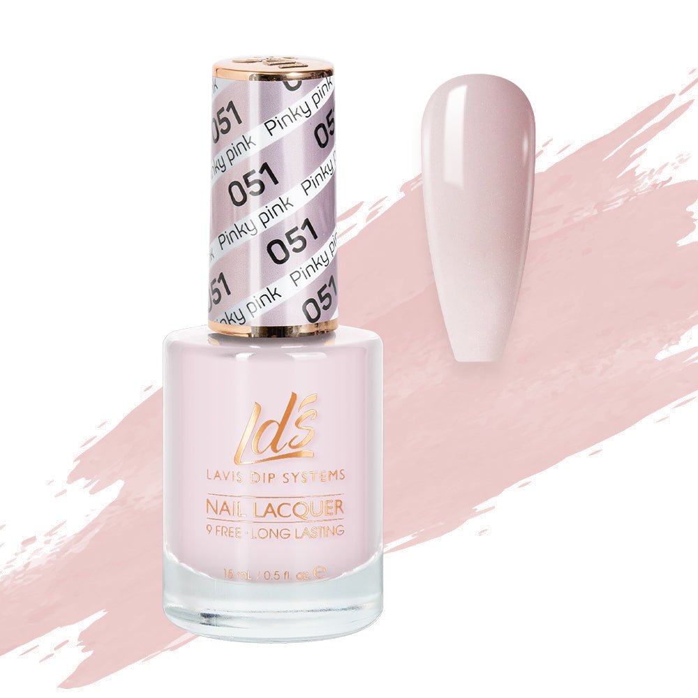 LDS Nail Lacquer - 051 Pinky Pink - DTK Nail Supply