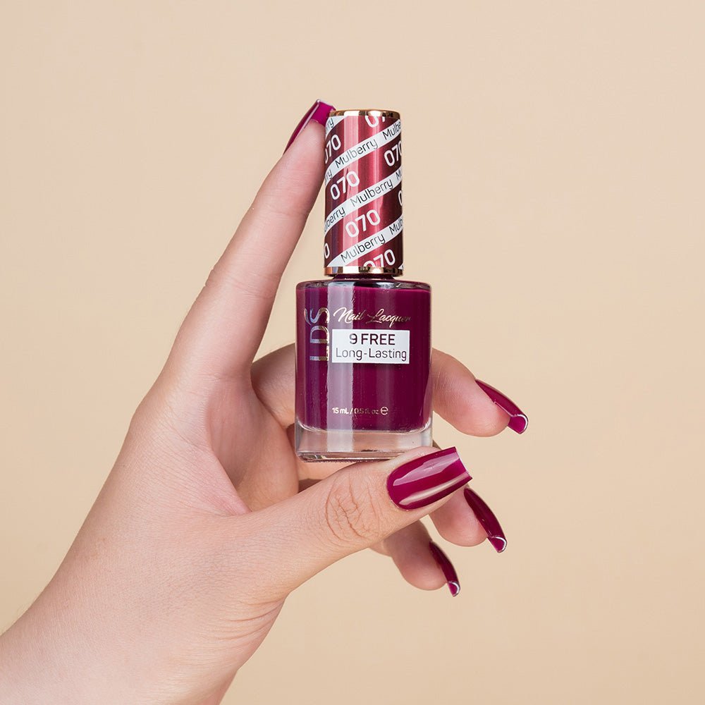 LDS Nail Lacquer - 070 Mulberry - DTK Nail Supply