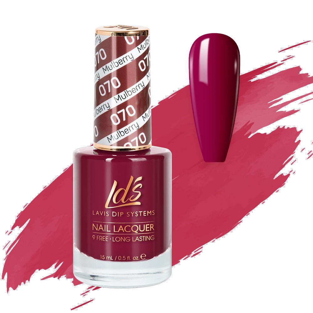 LDS Nail Lacquer - 070 Mulberry - DTK Nail Supply