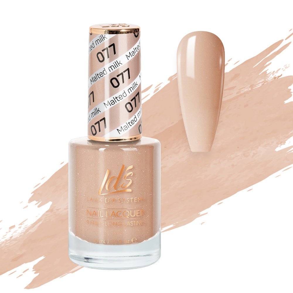LDS Nail Lacquer - 077 Malted Milk - DTK Nail Supply