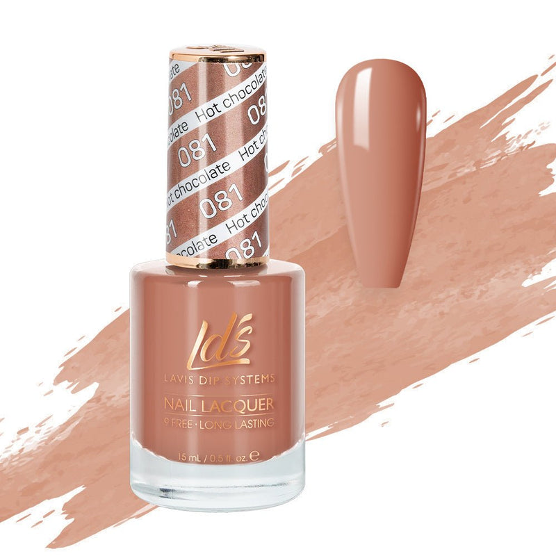 LDS Nail Lacquer - 081 Hot Chocolate - DTK Nail Supply