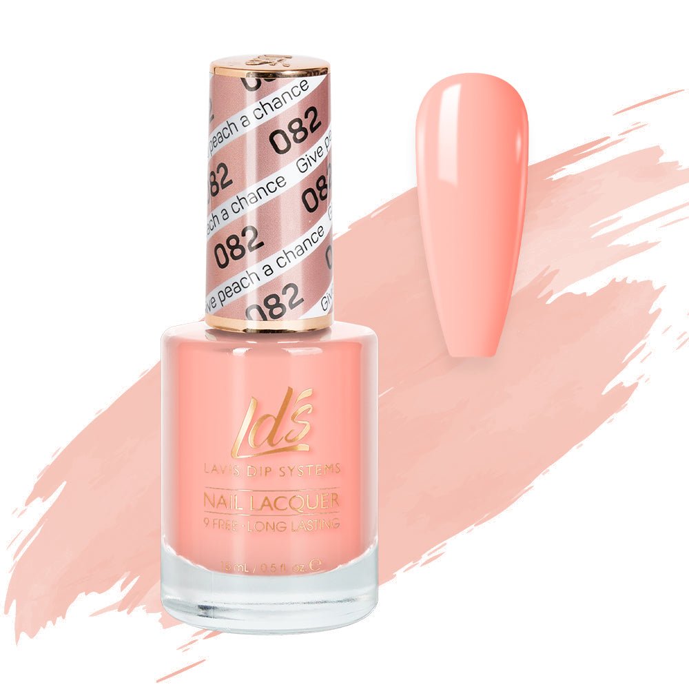 LDS Nail Lacquer - 082 Give Peach A Chance - DTK Nail Supply