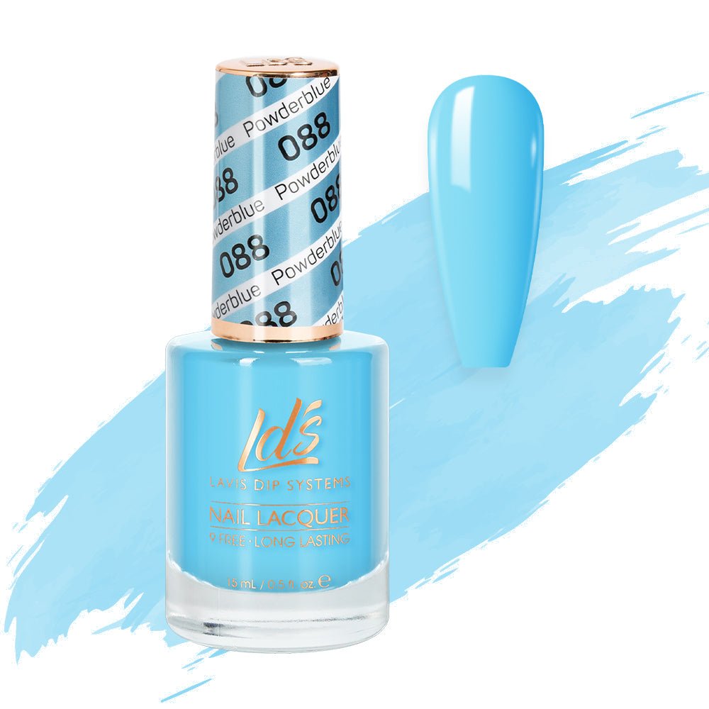 LDS Nail Lacquer - 088 Powderblue - DTK Nail Supply