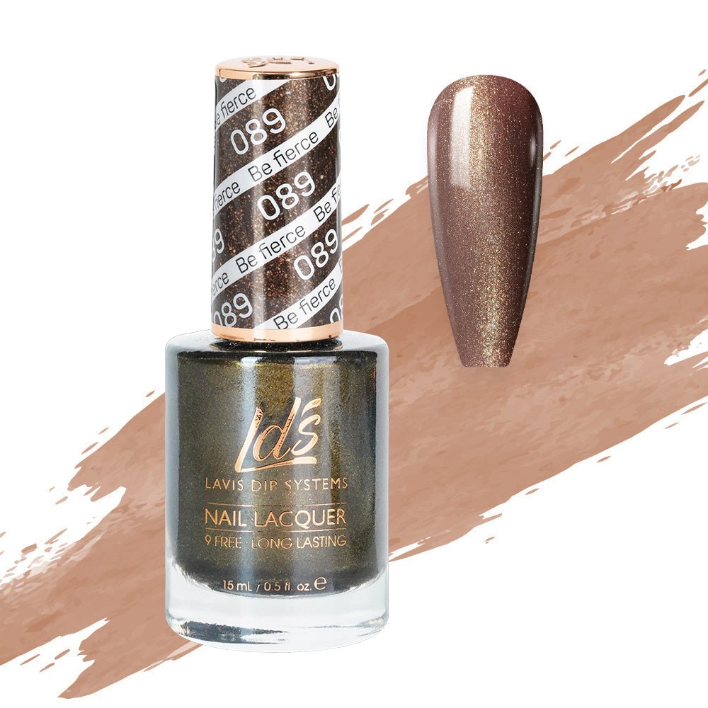 LDS Nail Lacquer - 089 Be Fierce - DTK Nail Supply
