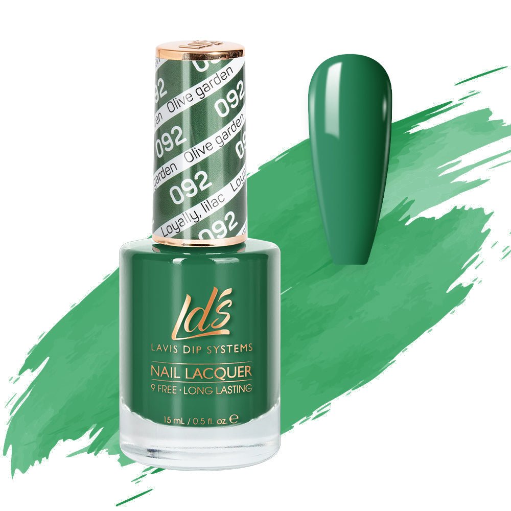 LDS Nail Lacquer - 092 Olive Garden - DTK Nail Supply